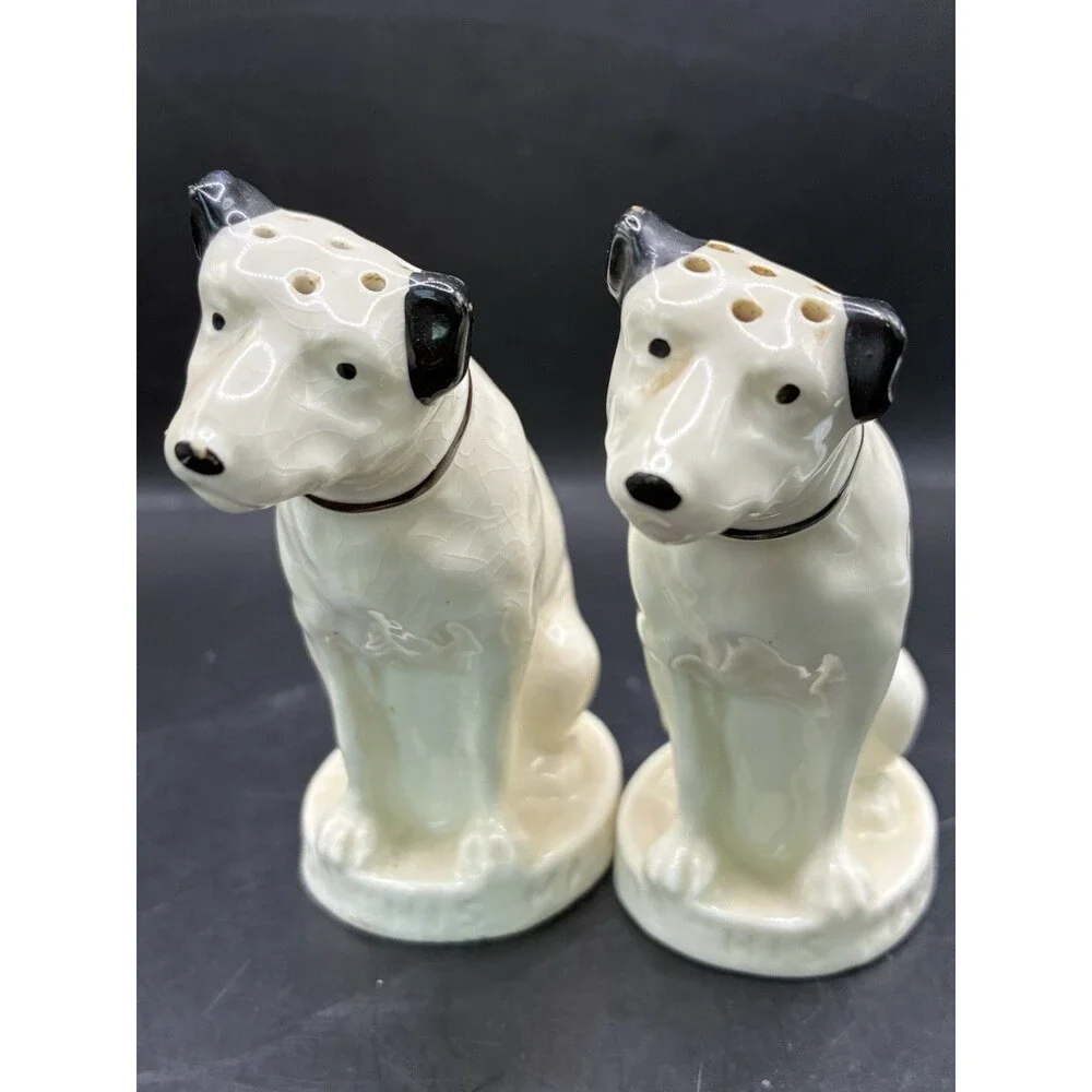 Antique Lenox RCA Victor salt & pepper shakers - Nipper 